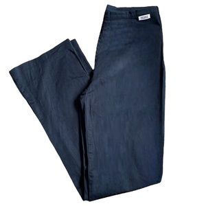 Gianfranco Ferre dark blue polished stretch cotton pants